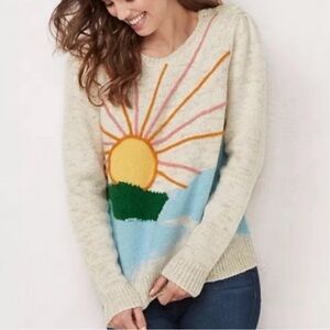 LC Lauren Conrad Sun Mountain Pullover Sweater
Oatmeal Size Small